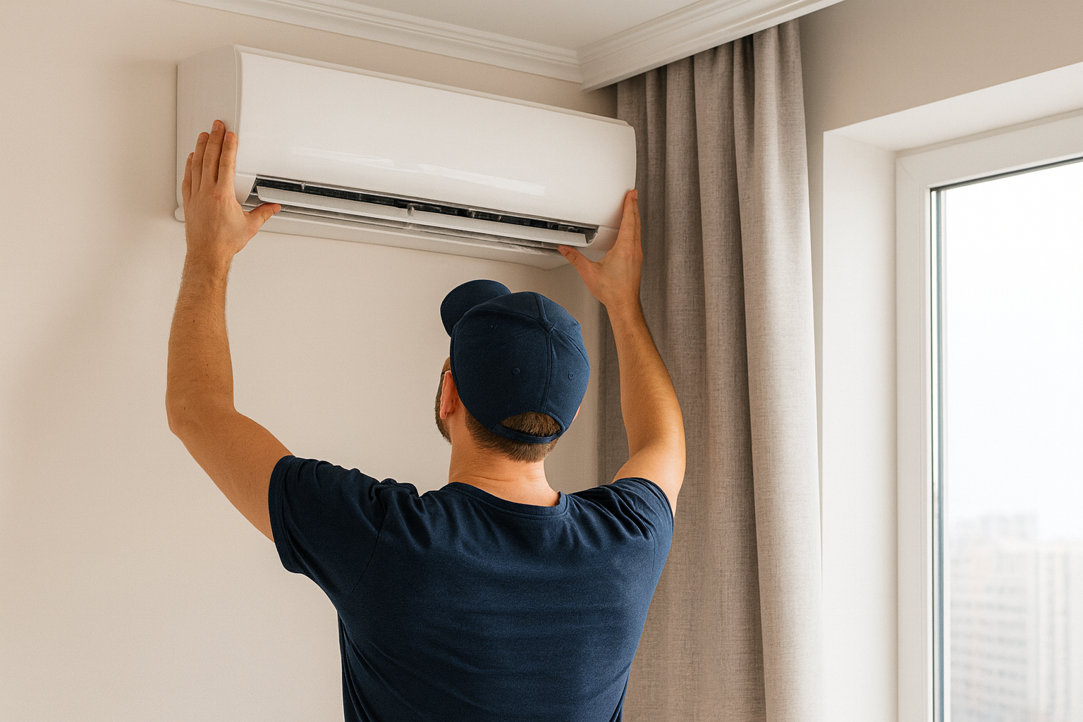 3 - sobre el servicio - instalando aire acondicionado en departamento